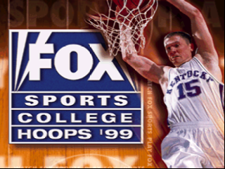FOX Sports College Hoops '99 title screen for Nintendo 64